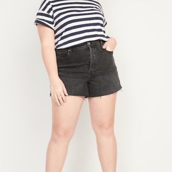 NWT- Old Navy- 22 & 28+. Sky-Hi A-Line Denim Short - Picture 1 of 12